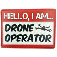 Шеврон ПВХ Привіт, я Drone operator