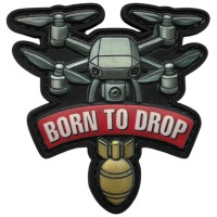 Шеврон ПВХ 3D Born to Drop