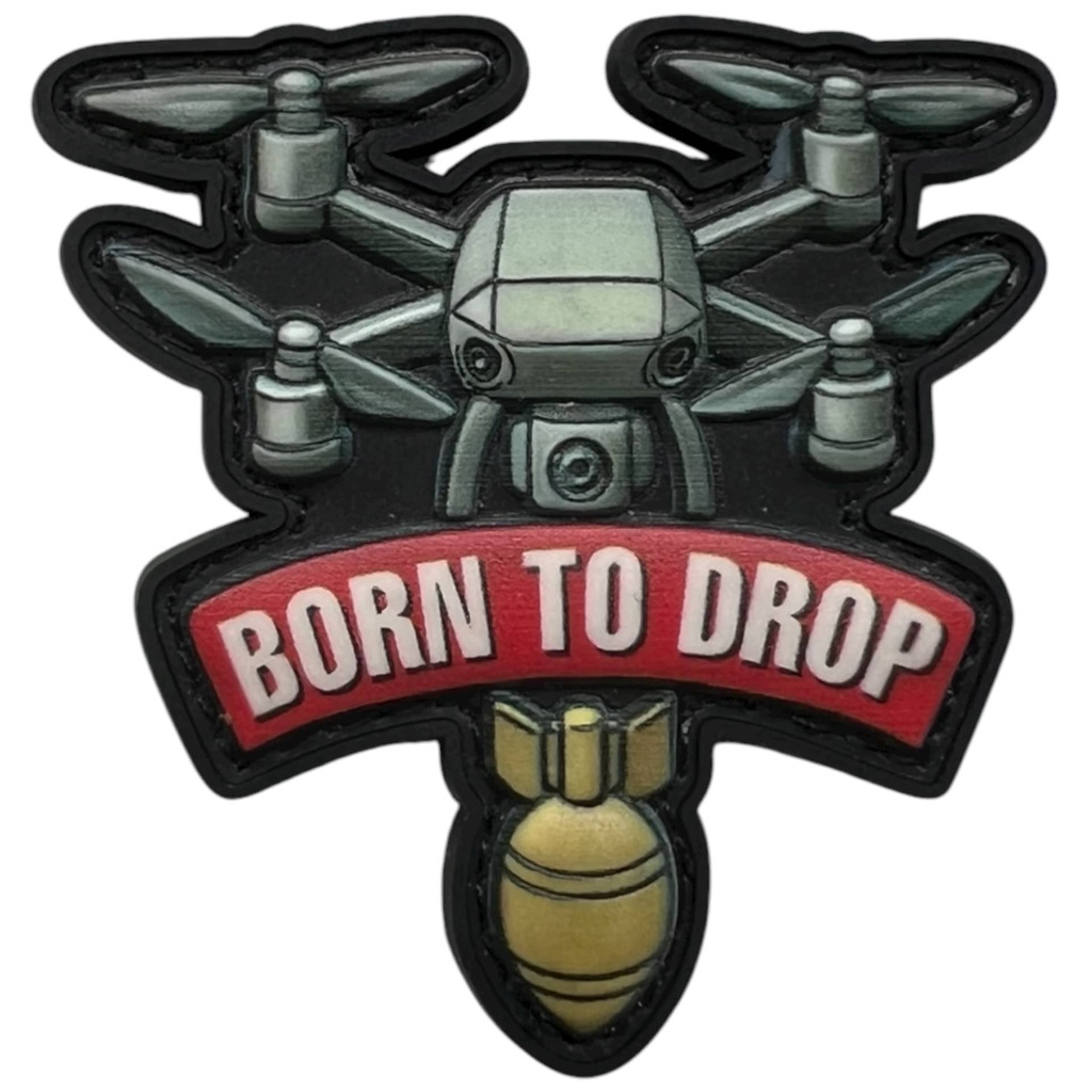 Шеврон ПВХ 3D Born to Drop
