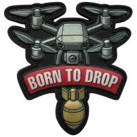 Шеврон ПВХ 3D Born to Drop