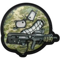 Шеврон ПВХ 3D Emoji Smile Pixel