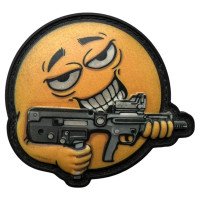 Шеврон ПВХ 3D Emoji Smile Lucky