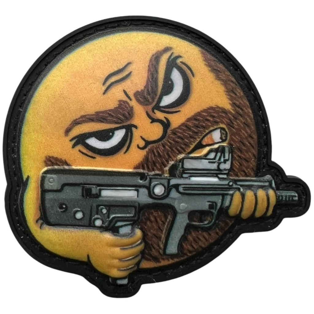 Шеврон ПВХ 3D Emoji Smile Beard