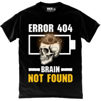 Футболка Error 404: Brain Not Found