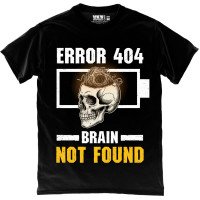 Футболка Error 404: Brain Not Found