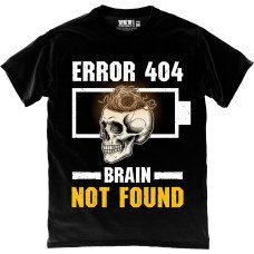 Футболка Error 404: Brain Not Found