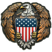 Шеврон ПВХ 3D Eagle