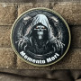 Шеврон ПВХ Круглий Memento mori Жнець