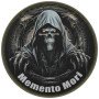 Шеврон ПВХ Круглий Memento mori Жнець