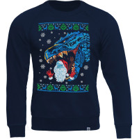 Світшот Santa та Godzilla