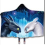 Мантія-плед 3D Toothless BW