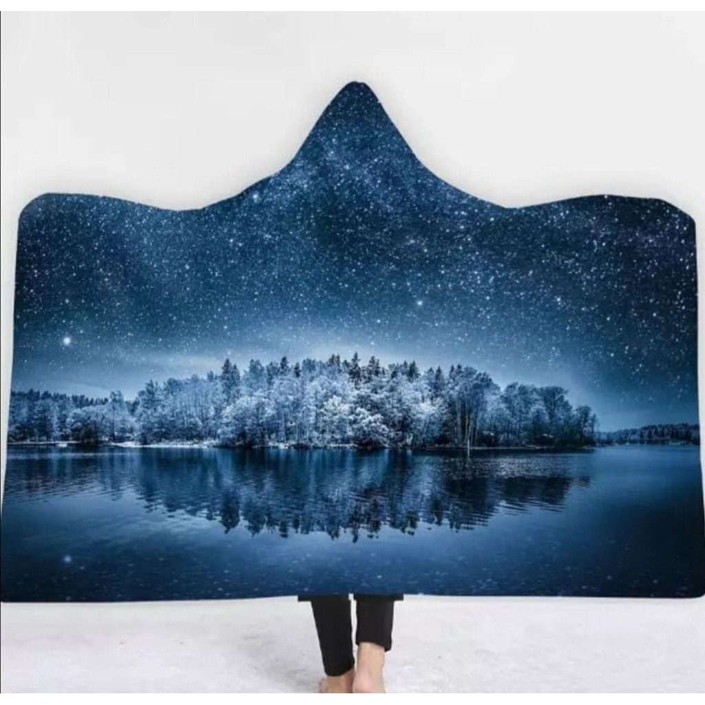 Мантія-плед 3D Winter landskape