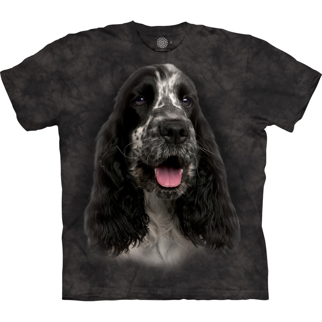 Футболка The Mountain - Black And White English Cocker Spaniel