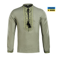 Вишиванка Тактична 100% льон Gen I Olive