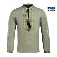 Вишиванка Тактична 100% льон Gen I Olive
