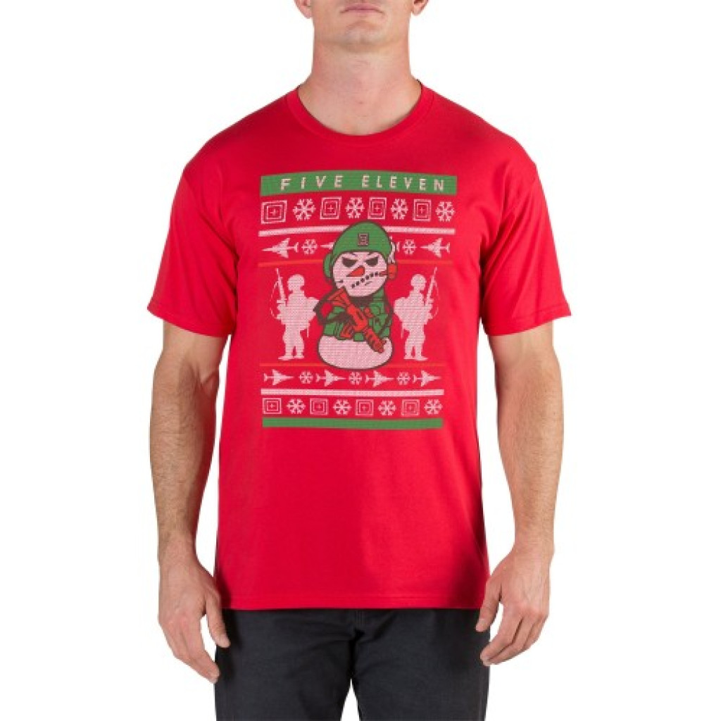 Футболка 5.11 Tactical Holiday Ugly T-Shirt, Range Red