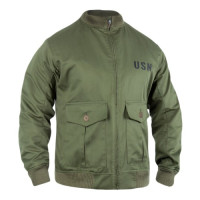 Куртка-бомбер USN-37J1 Pilot Jacket Olive Drab
