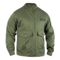 Куртка-бомбер USN-37J1 Pilot Jacket Olive Drab