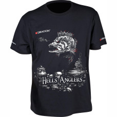 Футболка чорна DRAGON Окунь Люмі