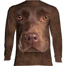 Лонгслив The Mountain - Chocolate Lab Face - Лабрадор