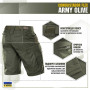 Шорти Conquistador Flex Army Olive 