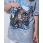 Футболка GANK Tie-dye Catzilla Light Grey