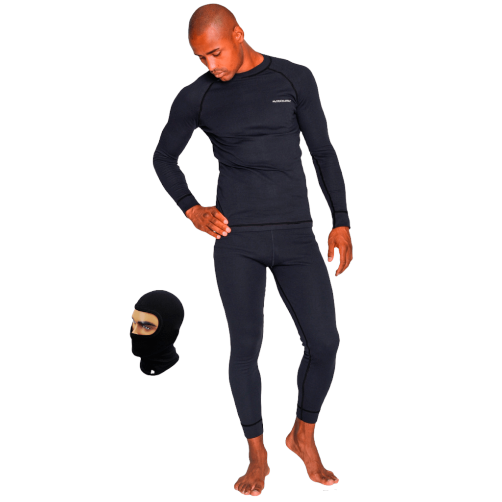 Чоловіча термобілизна Rough Radical Black Iron Зима Black