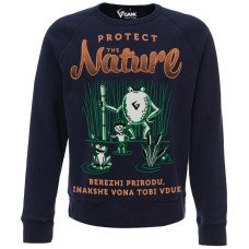 Світшот GANK Бережи природу Dark Navy Blue