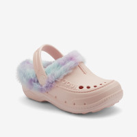 Утеплені клоги (сабо) HUSKY Candy pink/Rainbow