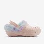 Утеплені клоги (сабо) HUSKY Candy pink/Rainbow