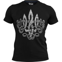 Футболка GANK Тризуб у серці Black