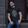 Футболка GANK Тризуб у серці Black