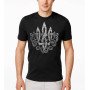 Футболка GANK Тризуб у серці Black