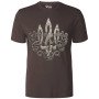Футболка GANK Тризуб у серці Brown