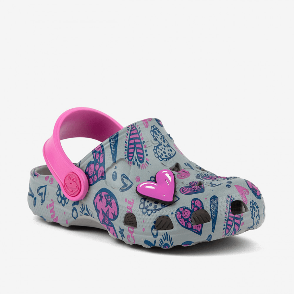 COQUI 8701 WHITE/Mid. grey/Fuchsia love + amule