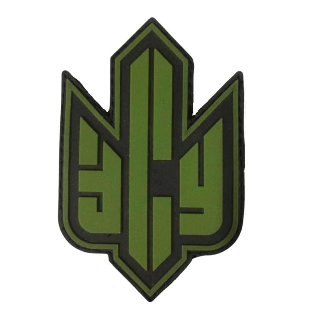 Шеврон ПВХ Тризуб ЗСУ Black/Green