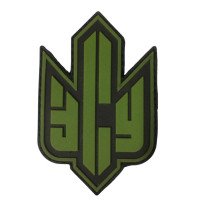 Шеврон ПВХ Тризуб ЗСУ Black/Green