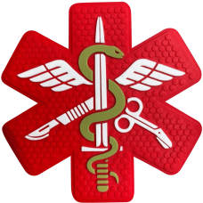 Шеврон ПВХ Медик Red
