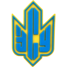 Шеврон ПВХ Тризуб ЗСУ Yellow/Blue