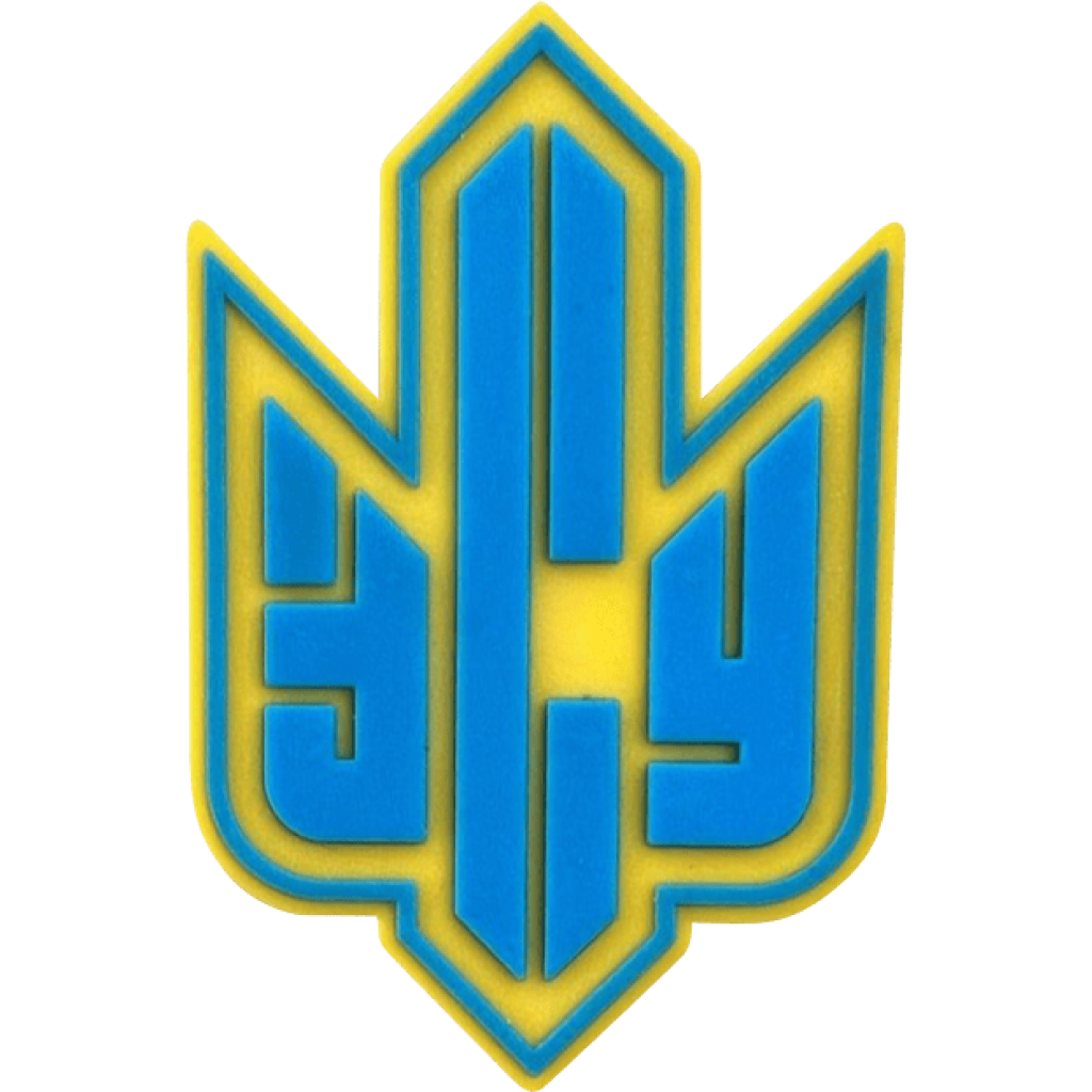 Шеврон ПВХ Тризуб ЗСУ Yellow/Blue