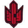 Шеврон Тризуб ЗСУ ПВХ Black/Red