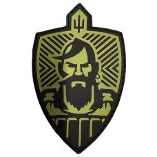 Шеврон ПВХ Козак тризуб Black/Coyote
