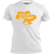 Футболка GANK Моя хата всюди White