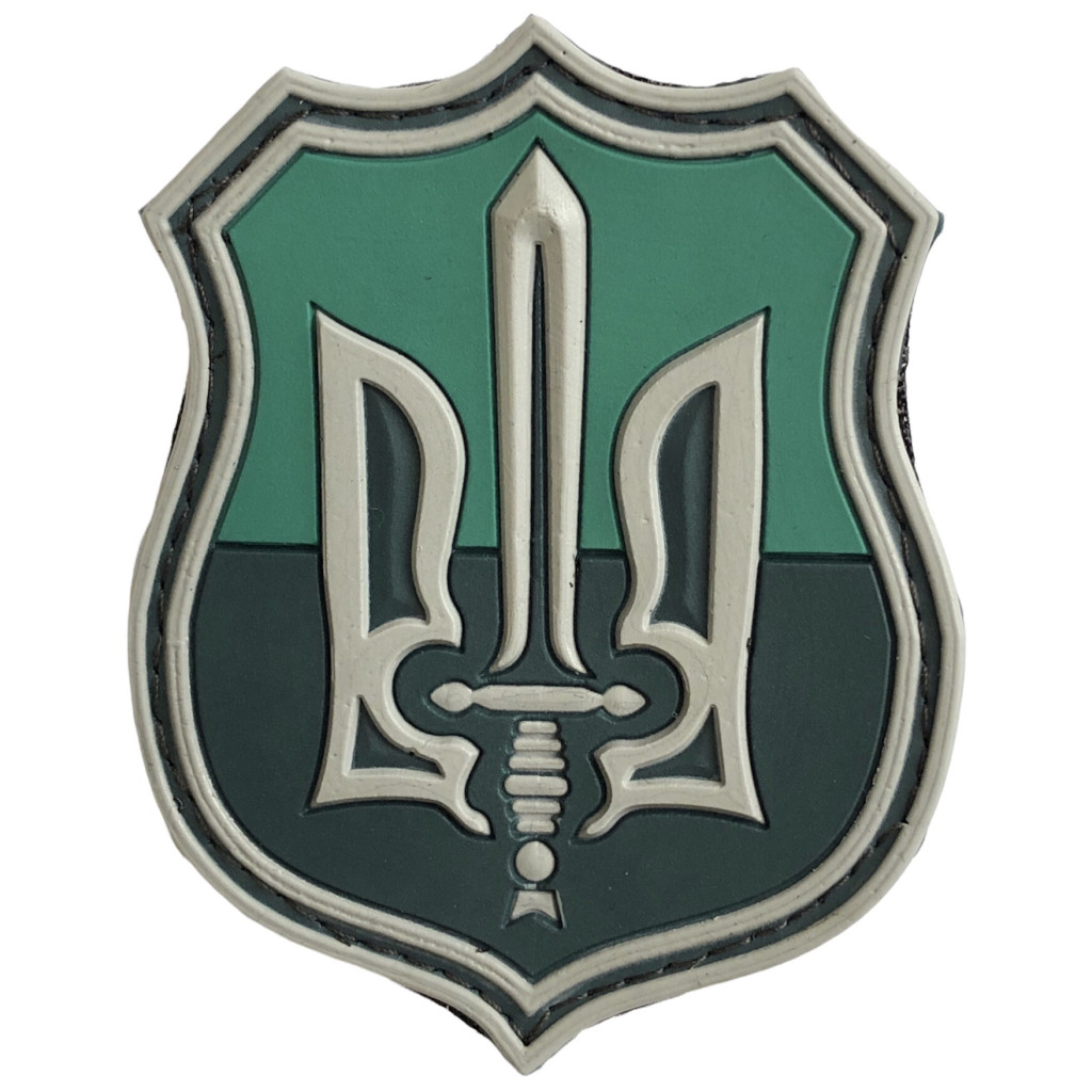 Шеврон ПВХ Тризуб УПА Green Grey
