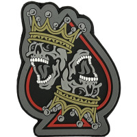 Шеврон ПВХ Король Black/Grey