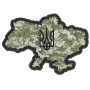 Шеврон ПВХ Мапа Тризуб Пиксель