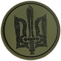 Шеврон ПВХ Круглий Тризуб УПА Olive