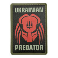 Шеврон ПВХ Хижак Black/Red