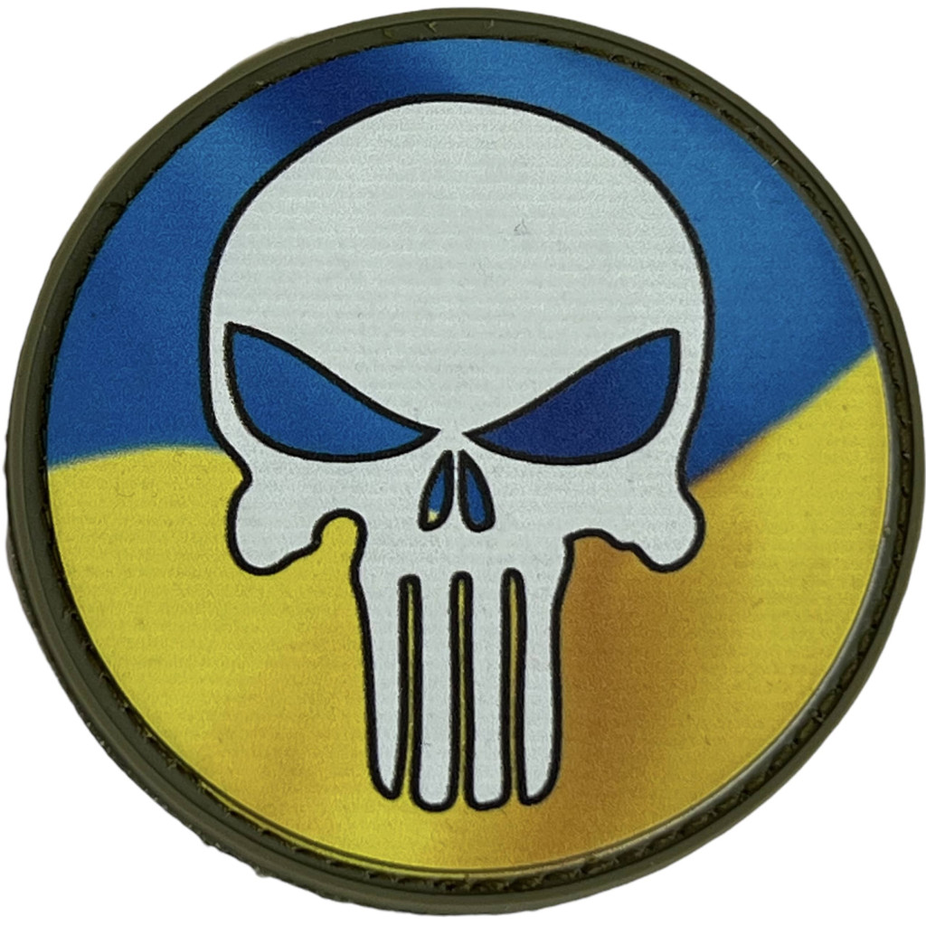 Шеврон ПВХ Круглий Месник Yellow/Blue/White