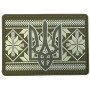 Шеврон ПВХ Тризуб Орнамент Olive
